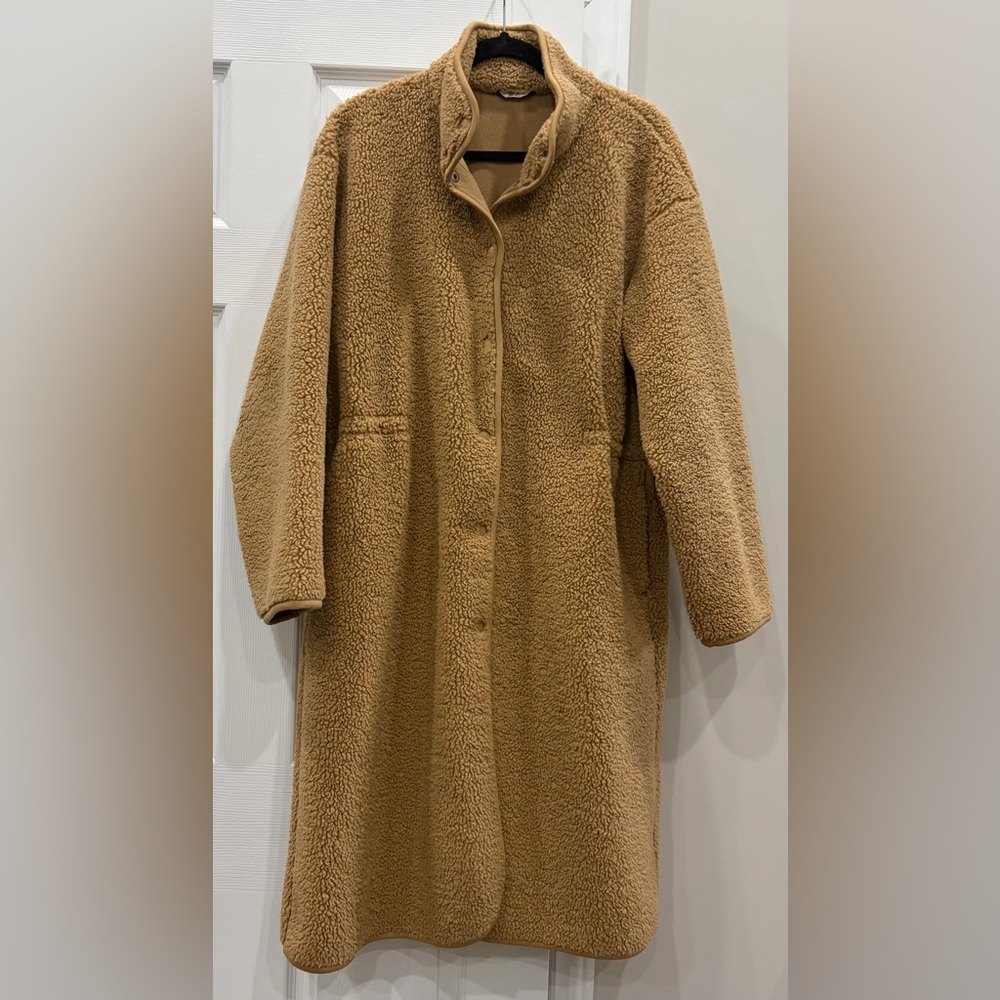 Uniqlo Women's Camel Teddy Jacket